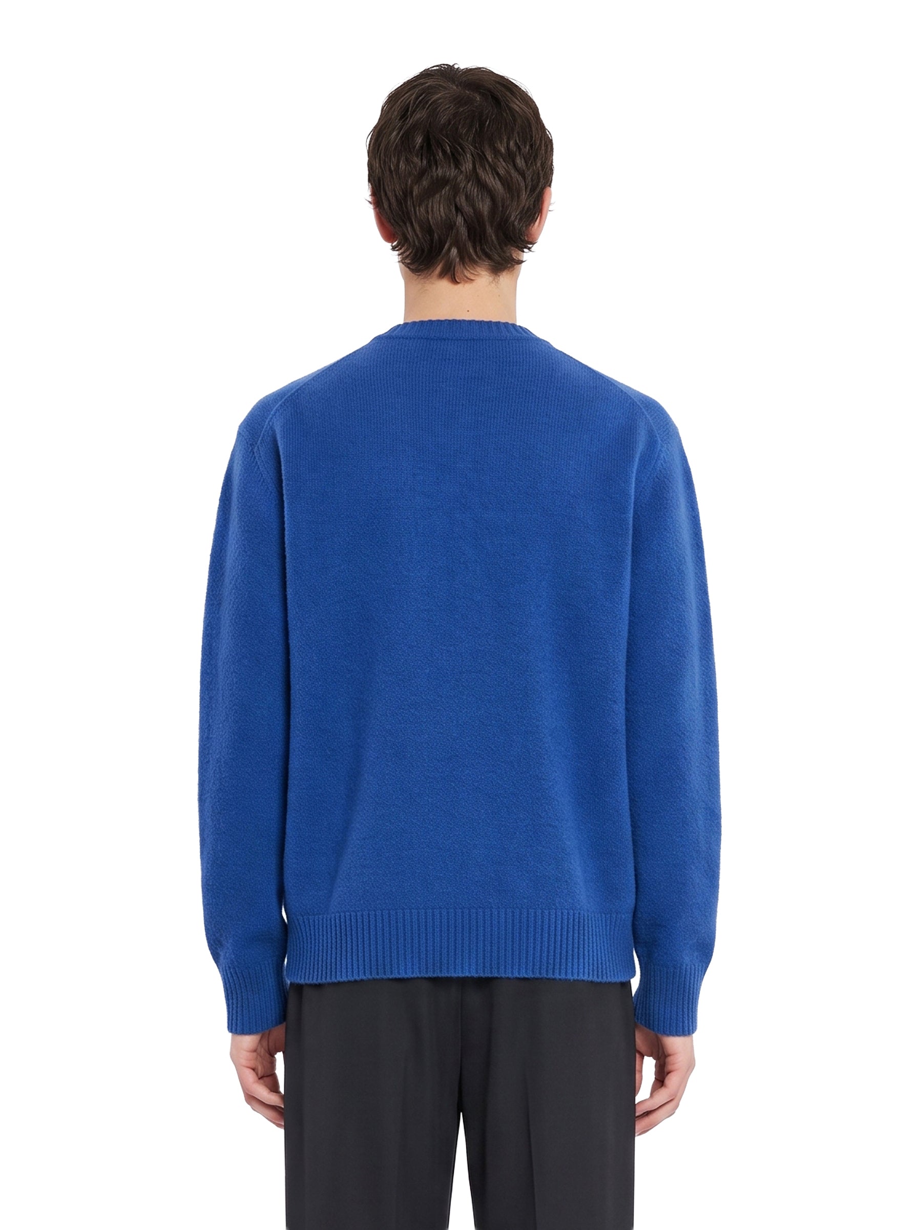 Maglione girocollo in blu royal 