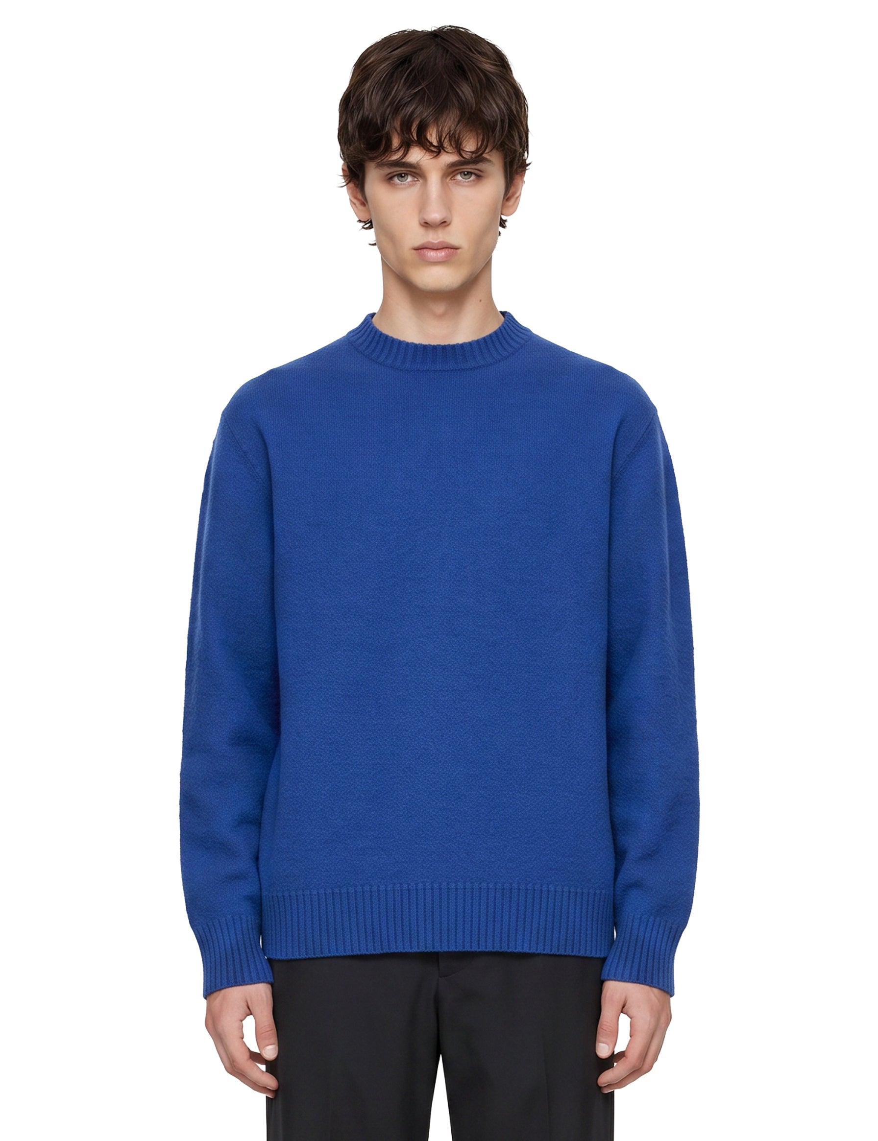 Maglione girocollo in blu royal 