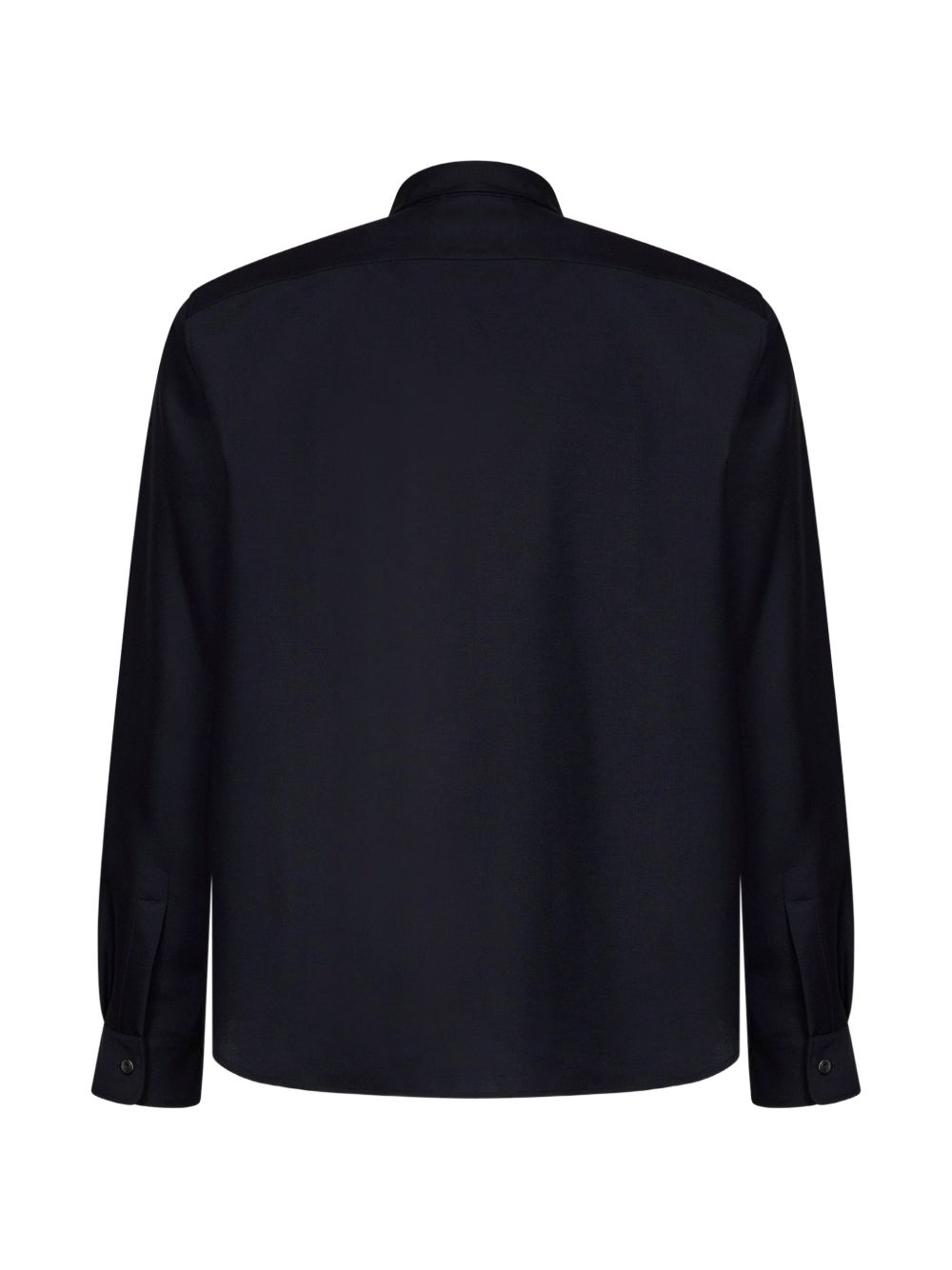 Camicia con colletto a punta in blu scuro 