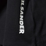 T-shirt girocollo con logo in nero 