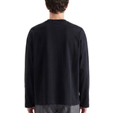 T-shirt girocollo con logo in nero 