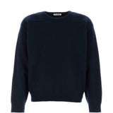 Maglione girocollo in blu scuro 