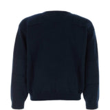 Maglione girocollo in blu scuro 