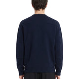Maglione girocollo in blu scuro 