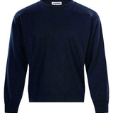 Maglione girocollo in blu scuro 