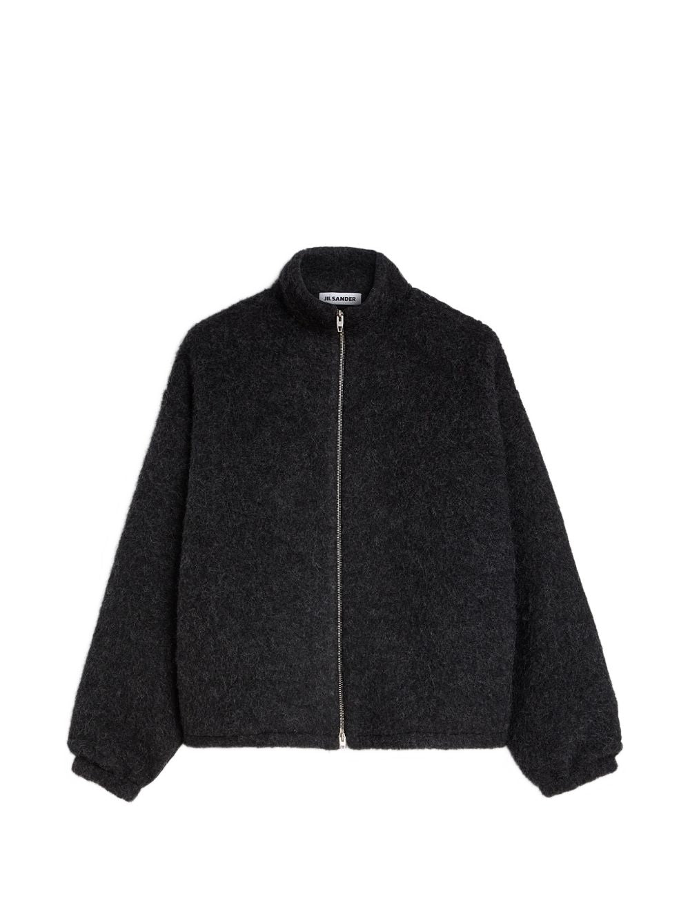Giacca con zip in grigio scuro 
