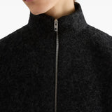 Giacca con zip in grigio scuro 