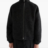 Giacca con zip in grigio scuro 