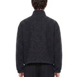 Giacca con zip in grigio scuro 