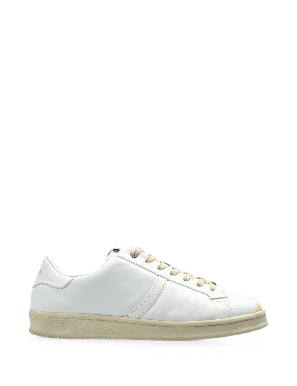 Sneakers basse con lacci in bianco 