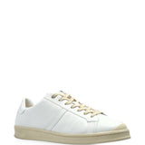 Sneakers basse con lacci in bianco 