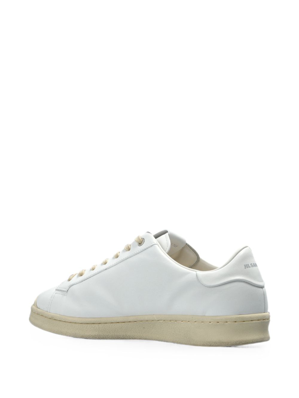 Sneakers basse con lacci in bianco 