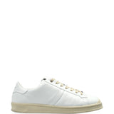 Sneakers basse con lacci in bianco 