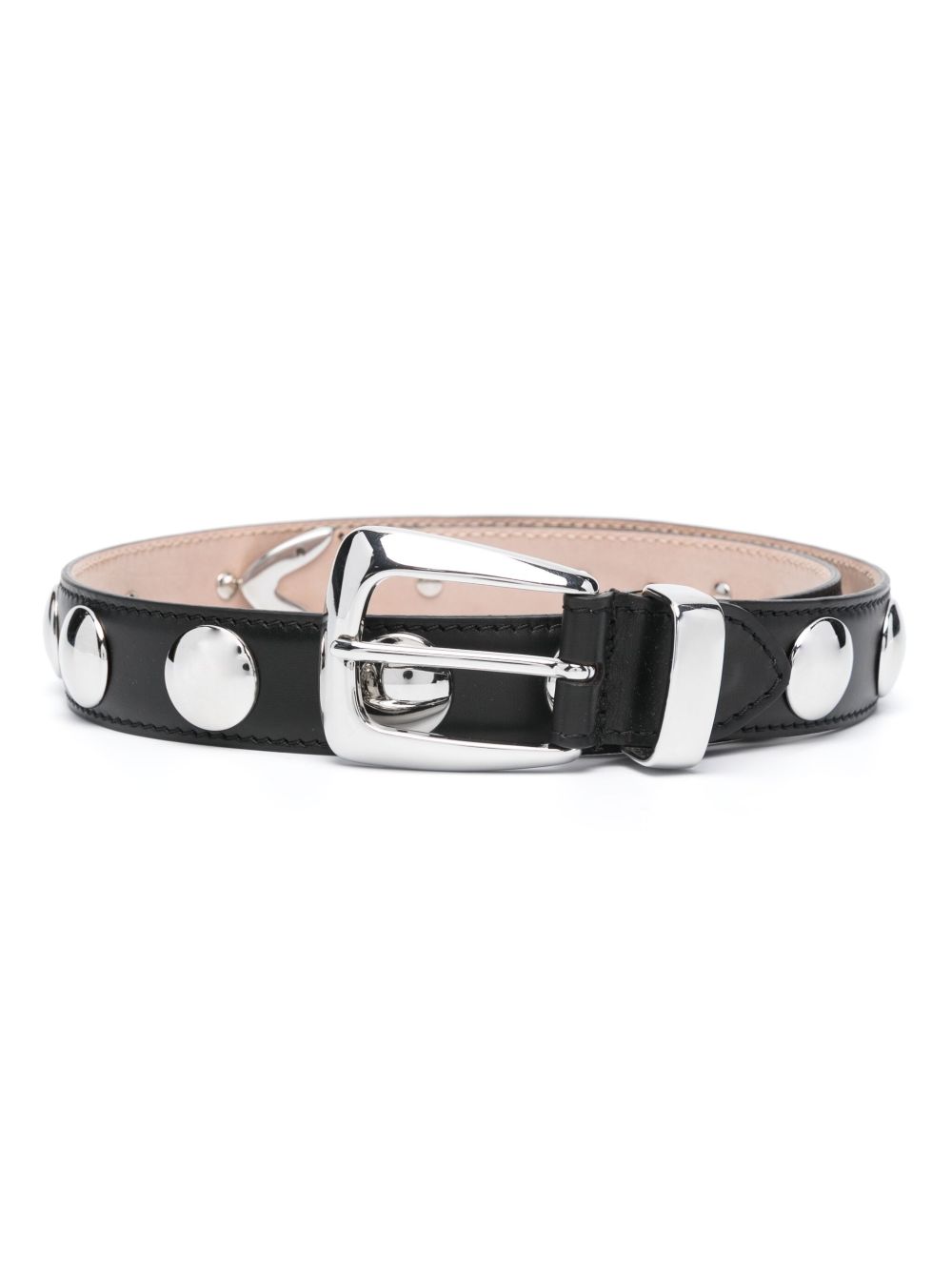 Cintura con borchie Benny in nero 