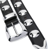 Cintura con borchie Benny in nero 