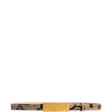 Cintura Berlino con stampa animalier in marrone 
