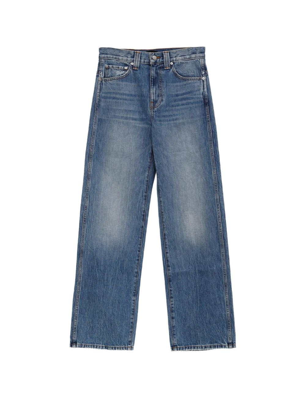 Jeans Bonnie a gamba ampia in blu 