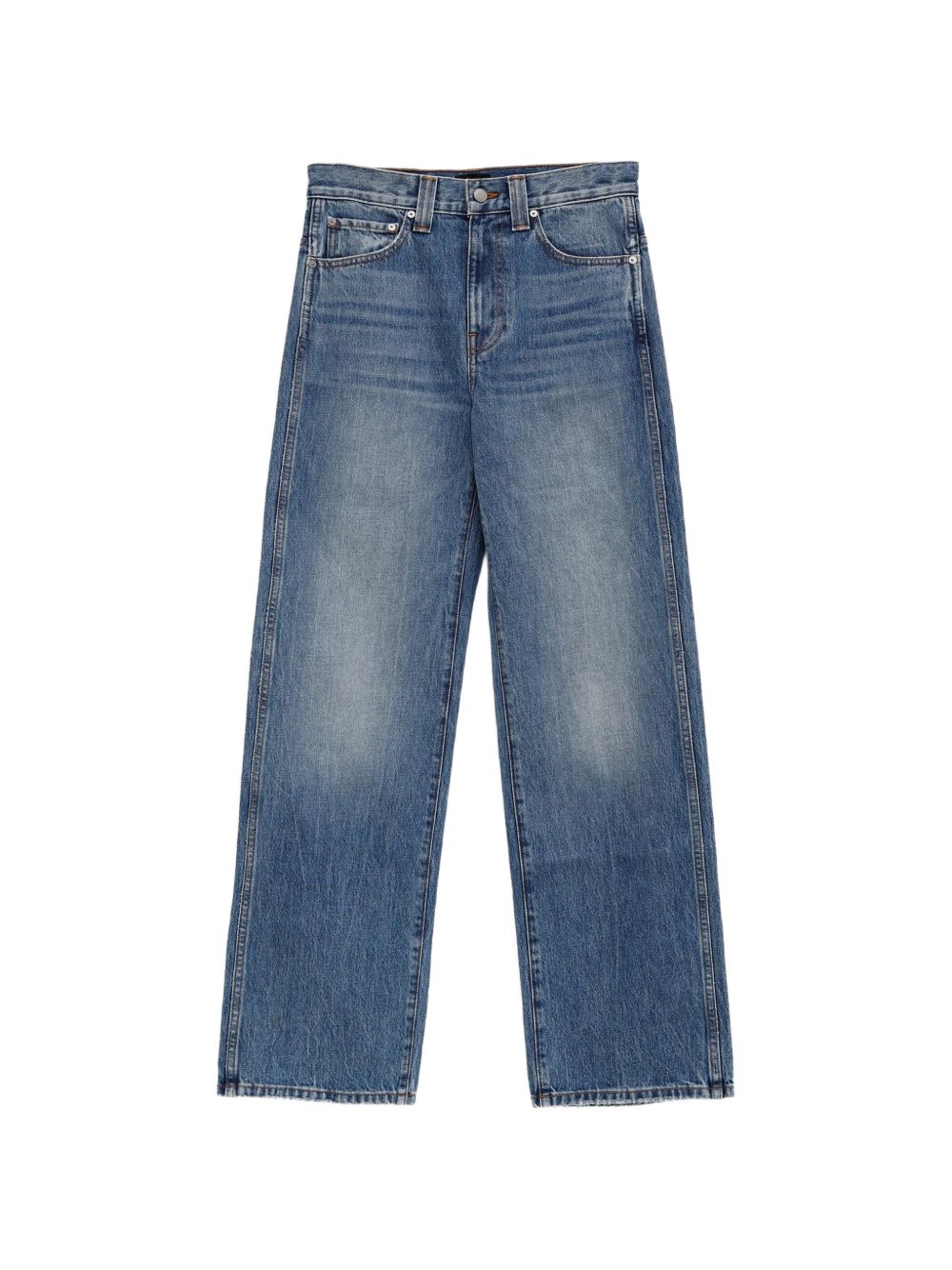 Jeans Bonnie a gamba ampia in blu 