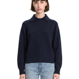 Maglione Jackson colletto polo in blu 
