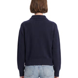 Maglione Jackson colletto polo in blu 