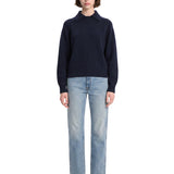 Maglione Jackson colletto polo in blu 