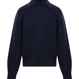 Maglione Jackson colletto polo in blu 