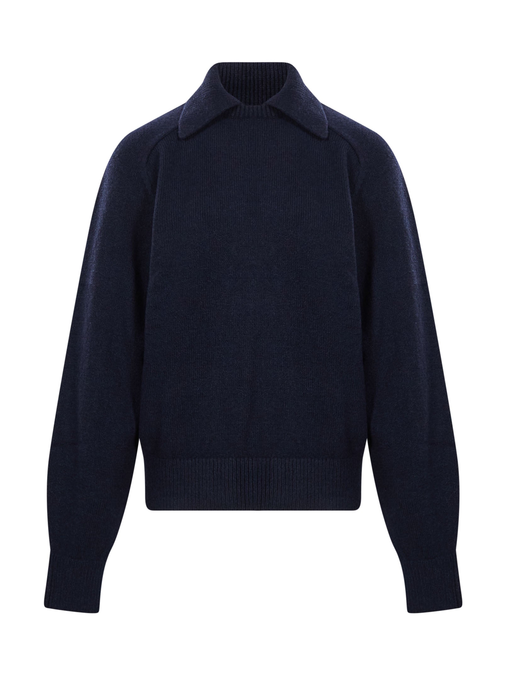 Maglione Jackson colletto polo in blu 