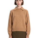 Maglione Jackson colletto polo in beige 