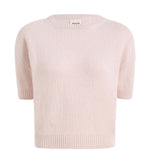 Maglia girocollo Golden in rosa 