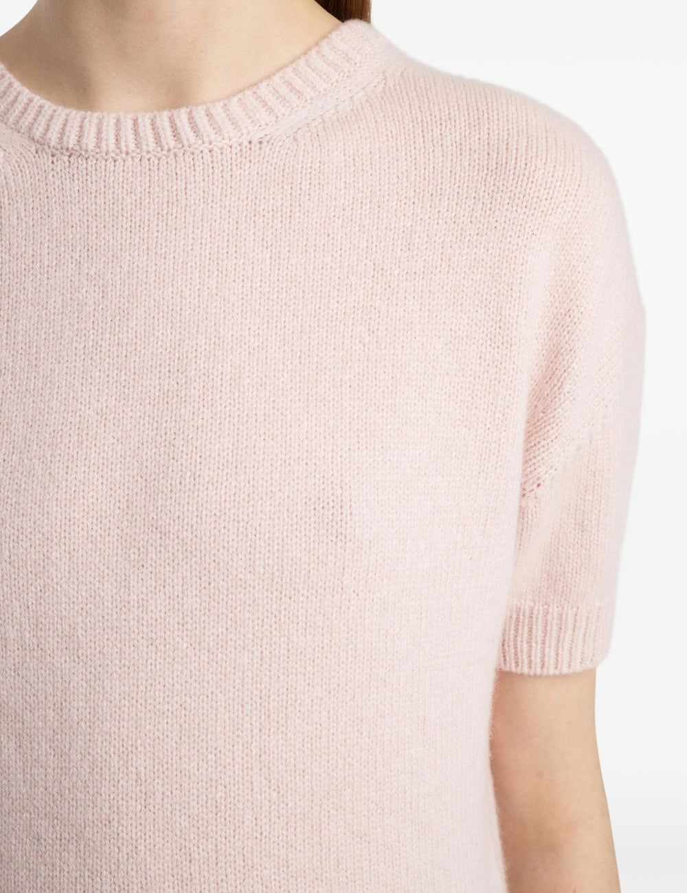 Maglia girocollo Golden in rosa 