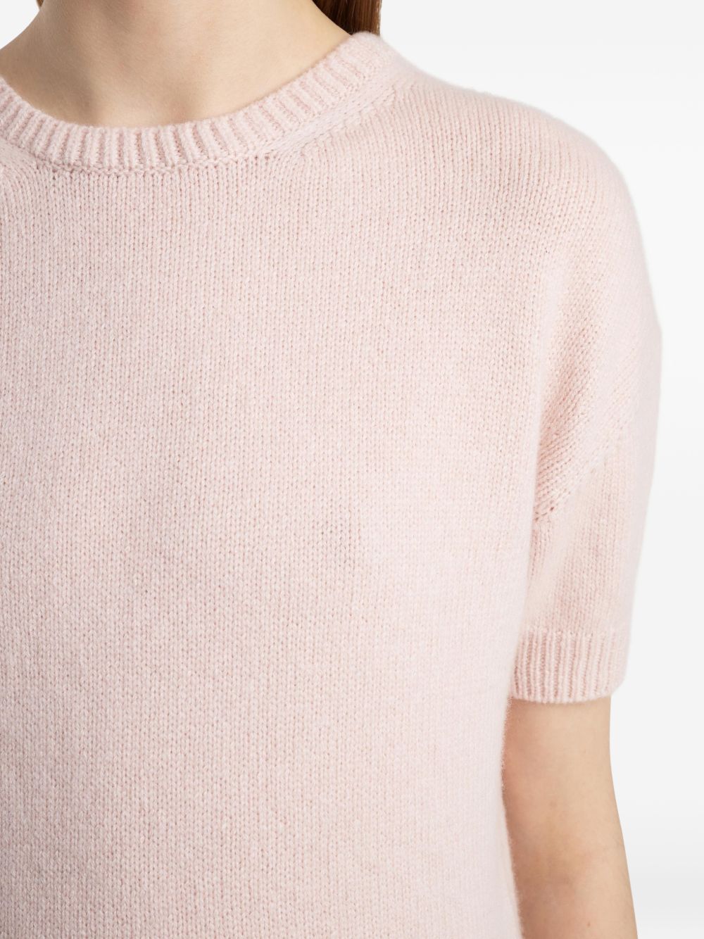 Maglia girocollo Golden in rosa 