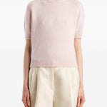 Maglia girocollo Golden in rosa 