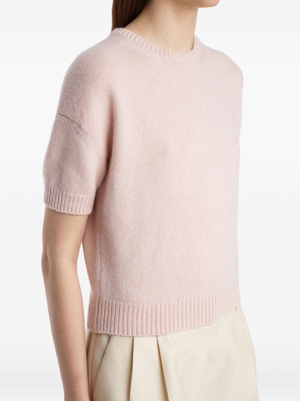 Maglia girocollo Golden in rosa 