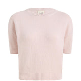 Maglia girocollo Golden in rosa 