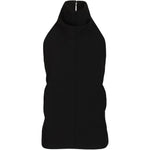 Top a collo alto rone in nero 