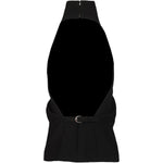 Top a collo alto rone in nero 