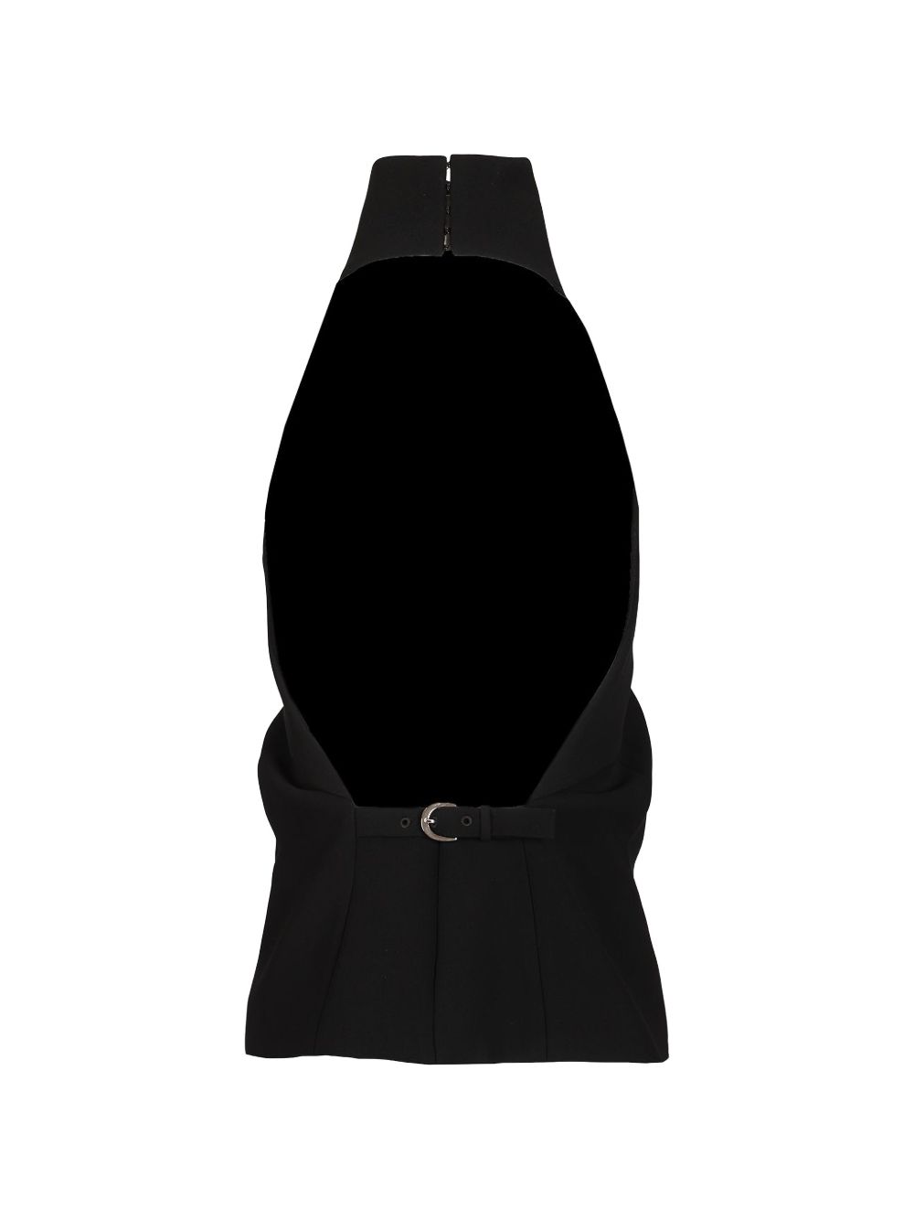 Top a collo alto rone in nero 