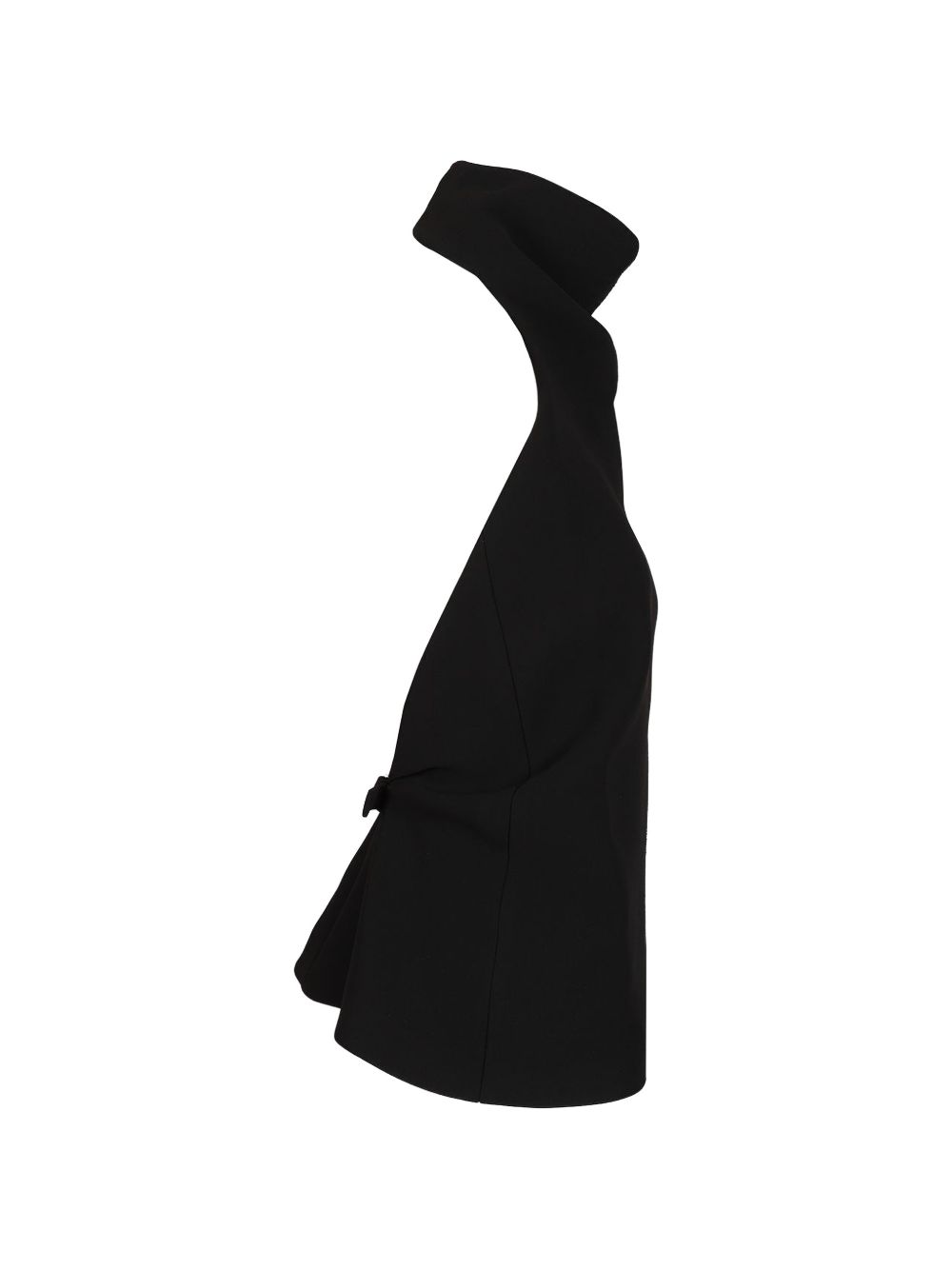 Top a collo alto rone in nero 