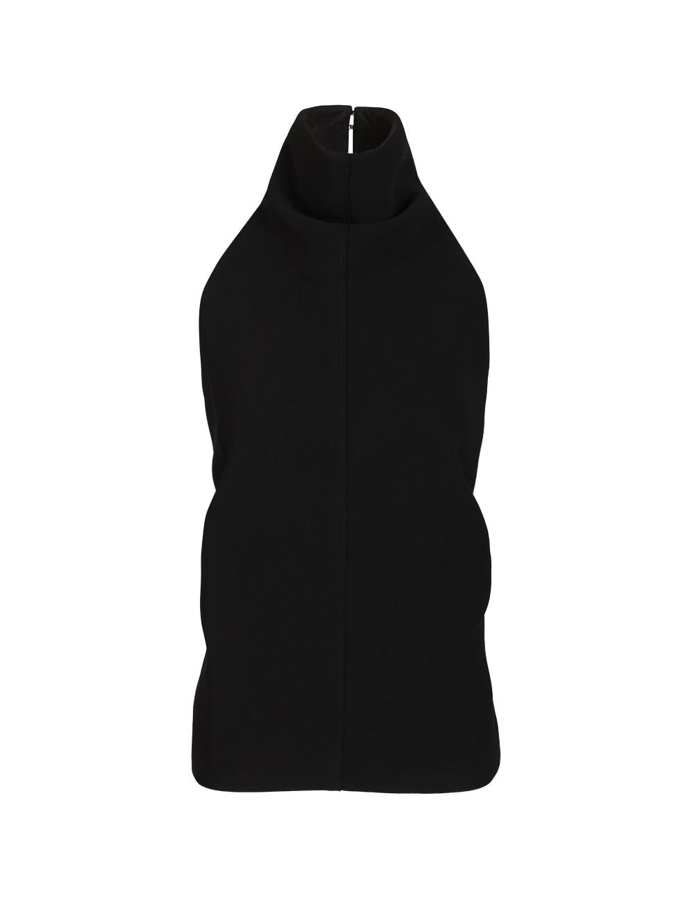 Top a collo alto rone in nero 