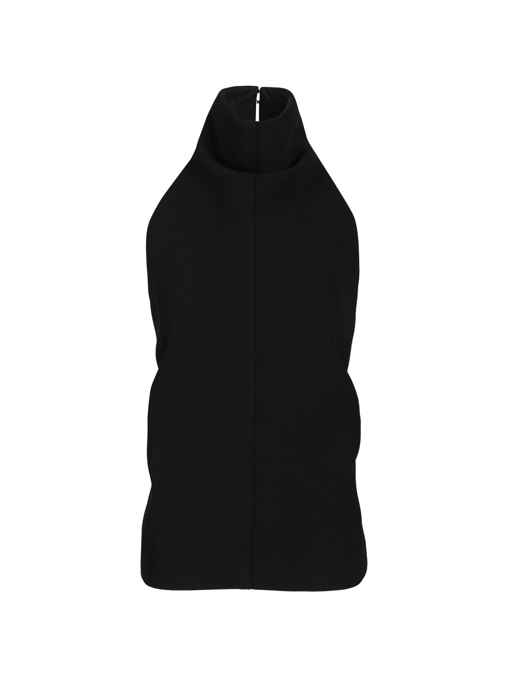 Top a collo alto rone in nero 