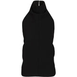 Top a collo alto rone in nero 