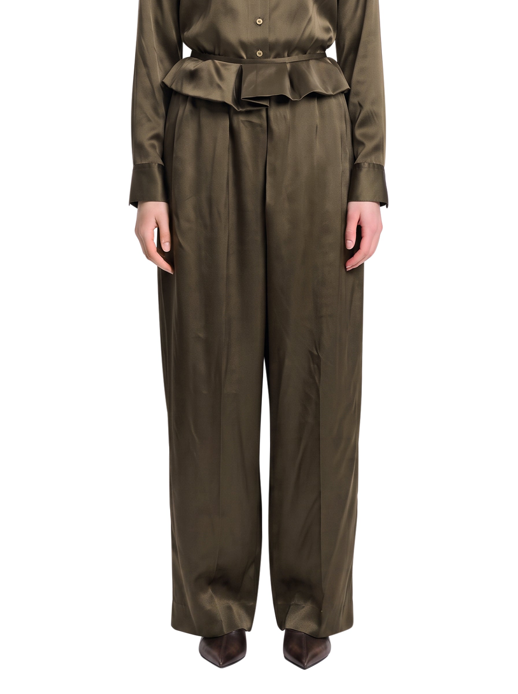 Pantaloni Kira in marrone 