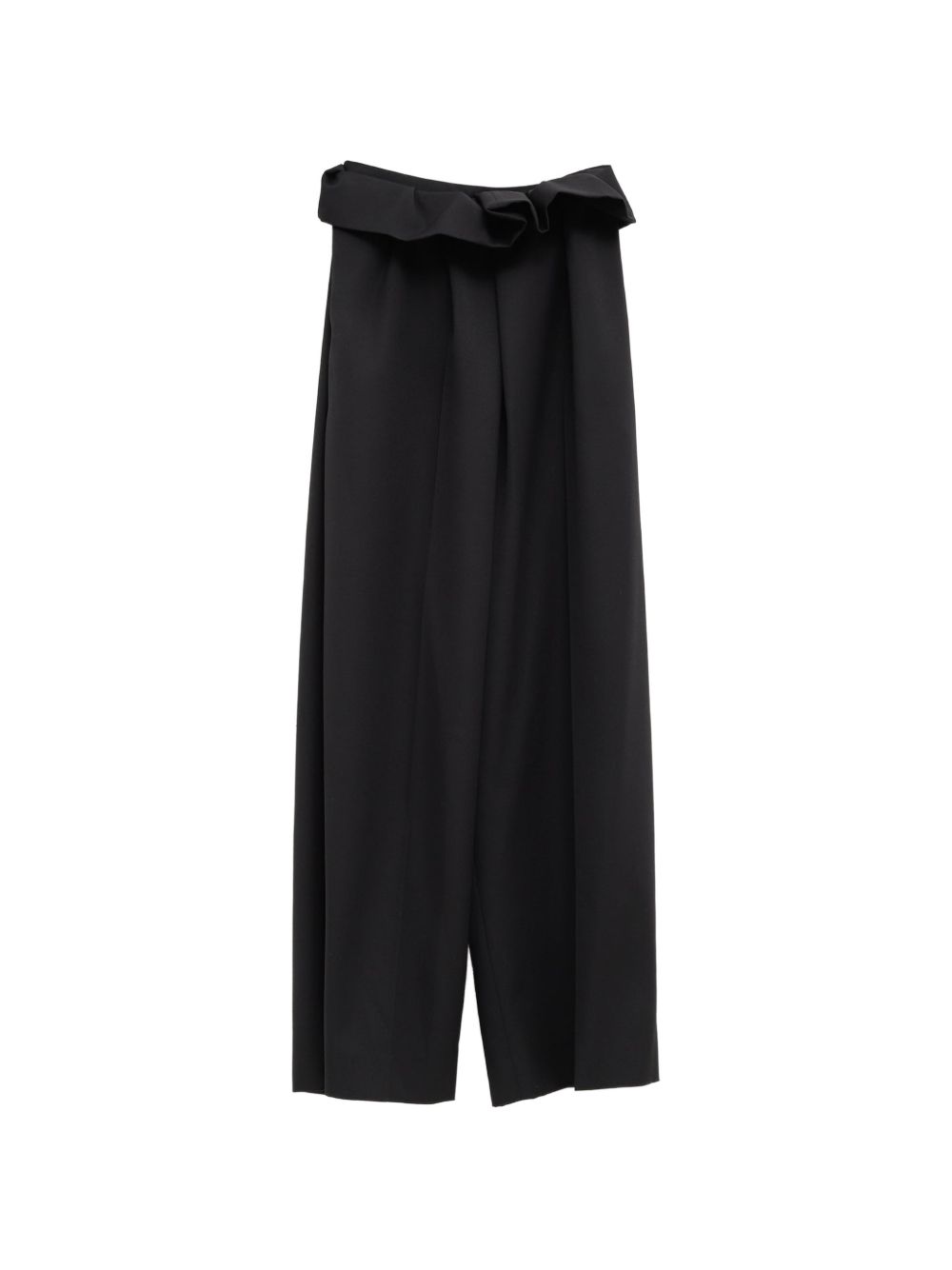 Pantaloni a vita con volant Kira in nero Khaite - donna 