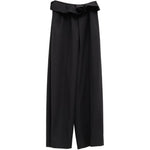Pantaloni a vita con volant Kira in nero Khaite - donna 