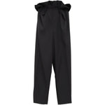 Pantaloni a vita con volant Kira in nero Khaite - donna 