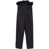 Pantaloni a vita con volant Kira in nero Khaite - donna 