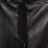 Pnataloni in pelle mita in nero Khaite - donna 