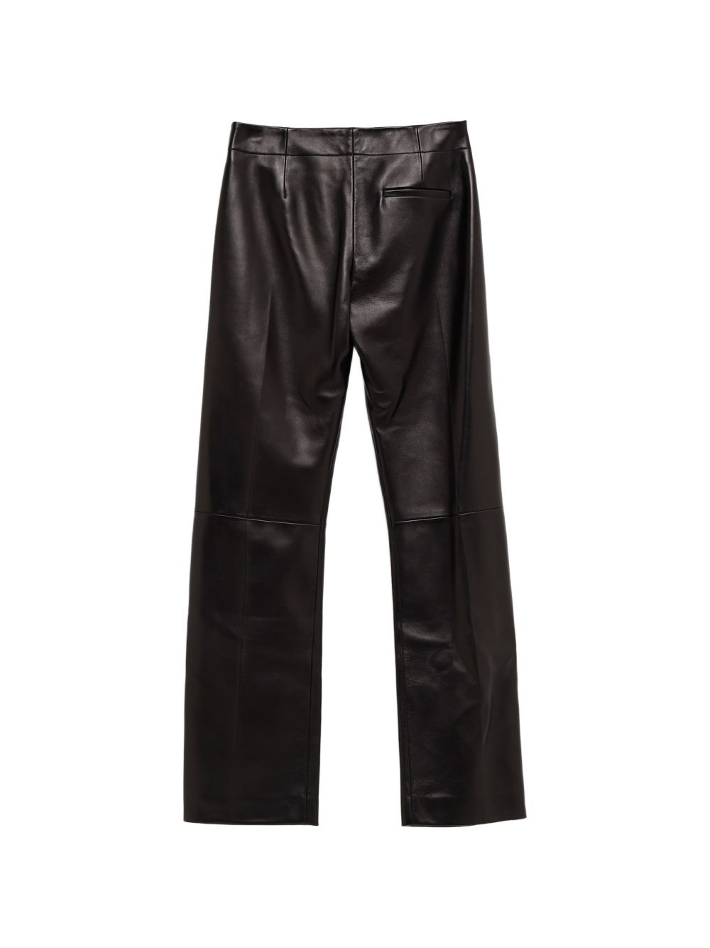 Pnataloni in pelle mita in nero Khaite - donna 