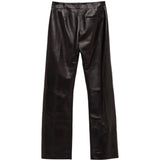 Pnataloni in pelle mita in nero Khaite - donna 
