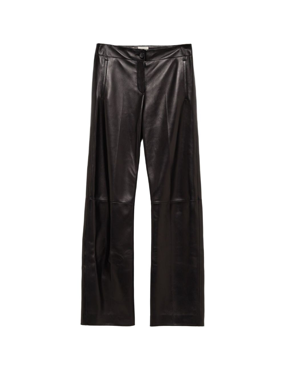 Pnataloni in pelle mita in nero Khaite - donna 